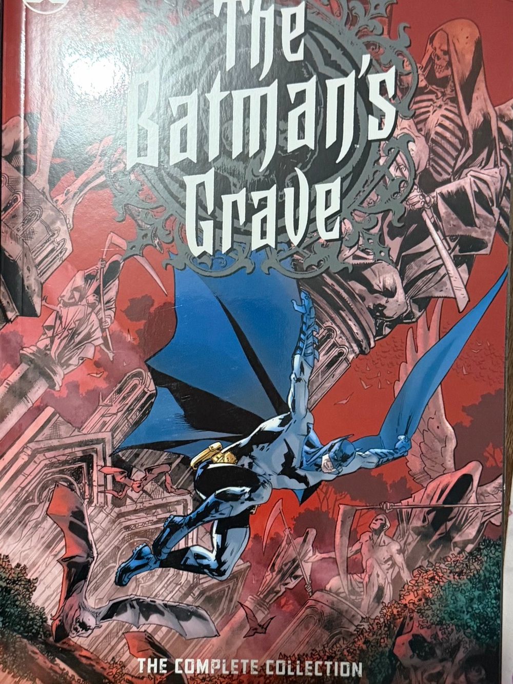 DC Comics Batman Graphic Back Cover - Blue, Black, Red Accents
